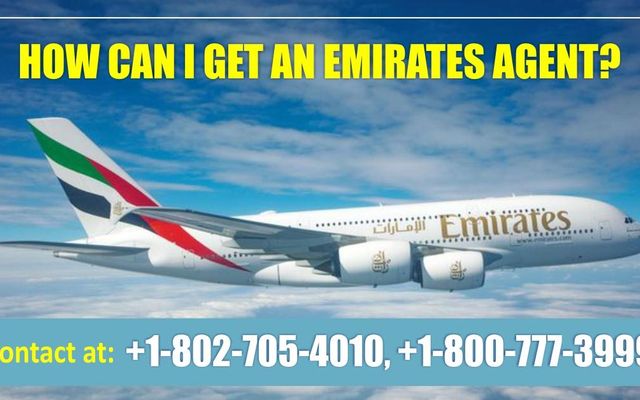 How do I talk to live person at Emirates? Emirates is the major airline of the UAE and flies to India, Ghana, Nigeria, Ethiopia, Algeria, New Zealand, Jordan, Sweden, Thailand, and the United States, to name a few counties. If the airline offers special deals or you need to search for the best fares, flyers can ask the help from Emirates Customer Service. The helpline is accessible throughout the day. The best way to reach the airline is by phone number. Dial the number +1 802-705-4010 and follow the IVR instructions to talk with a live customer agent: Press 1 to choose your language. Press 2 to make/ change the reservation. Press 3 to cancel your flight and request a refund. Press 4 for baggage and additional services. Press * to speak with an agent. How do I talk to live person at Emirates? Emirates is the major airline of the UAE and flies to India, Ghana, Nigeria, Ethiopia, Algeria, New Zealand, Jordan, Sweden, Thailand, and the United States, to name a few counties. If the airline offers special deals or you need to search for the best fares, flyers can ask the help from Emirates Customer Service. The helpline is accessible throughout the day. The best way to reach the airline is by phone number. Dial the number +1 802-705-4010 and follow the IVR instructions to talk with a live customer agent: Press 1 to choose your language. Press 2 to make/ change the reservation. Press 3 to cancel your flight and request a refund. Press 4 for baggage and additional services. Press * to speak with an agent.