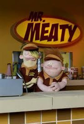 Who remembers Mr.meaty? I don't remember much about this show but all I remember is they're puppets that work at a mall I think, they were on Nickelodeon and in one episode one of the guys had a tapeworm inside of him. Who remembers Mr.meaty? I don't remember much about this show but all I remember is they're puppets that work at a mall I think, they were on Nickelodeon and in one episode one of the guys had a tapeworm inside of him.