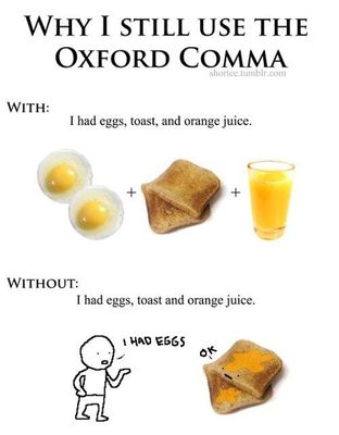 Do you know what the Oxford Comma is? If you do know what it is, do you use it? Do you know what the Oxford Comma is? If you do know what it is, do you use it?