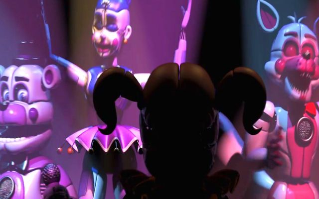 How do you feel about fnaf sister location? Is Mangle a boy? Who is the girl with the pig tails? Fun time Foxy.? What do you think about the new game? Why is the bear holding a puppet of toy bonnie? Why does the ballerina have sharp teeth? Is that freddy in pink and white? Sister location? How do you feel about fnaf sister location? Is Mangle a boy? Who is the girl with the pig tails? Fun time Foxy.? What do you think about the new game? Why is the bear holding a puppet of toy bonnie? Why does the ballerina have sharp teeth? Is that freddy in pink and white? Sister location?