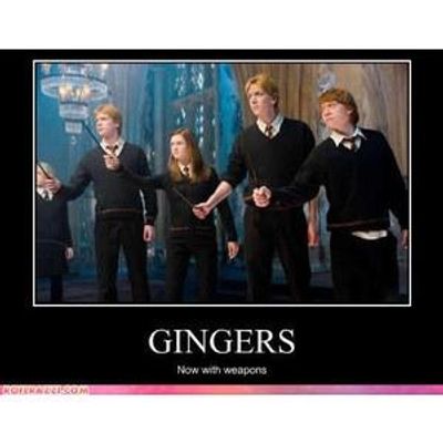 Who else is a ginger? Who else is a ginger?