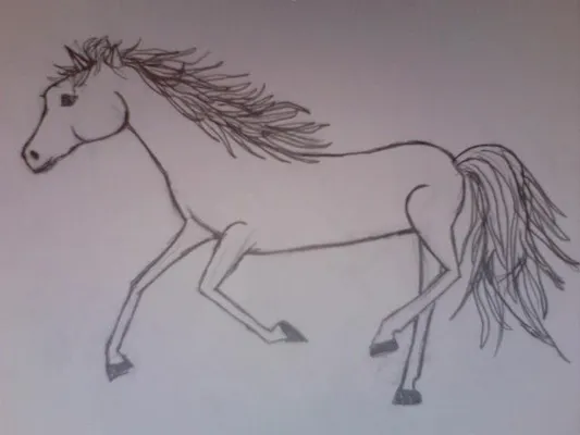 do you like the picture I drew of a horse? I did not copy it. Please answer!!! :) (Please don't lie) do you like the picture I drew of a horse? I did not copy it. Please answer!!! :) (Please don't lie)