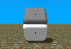 Color of both A and B parts is identical. Just use a finger to cover the place where both parts meet