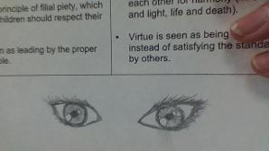 i drew eyes on my SS worksheet (dont mind the text above :)