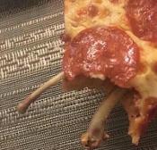 Example of a Boneful Pizza. To Get a Boneless One, These Pizzas Must Be De-Boned
