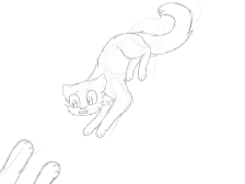 I realized how disproportionate this looks but hey look an arms outstretched WIP with OC's