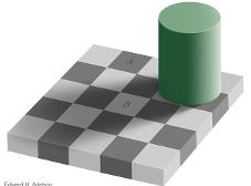 Will you believe this? The squares marked 'A' and 'B' are actually exactly the same shade of grey!