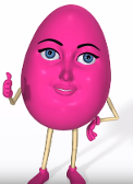 im actually a pink egg