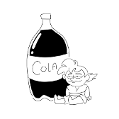 Funny gonku drink a cola