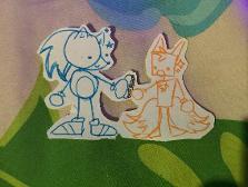 sonic giving tails a chili dog