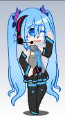 not sure if i ever showed you guys but heres my design of Hatsune Miku