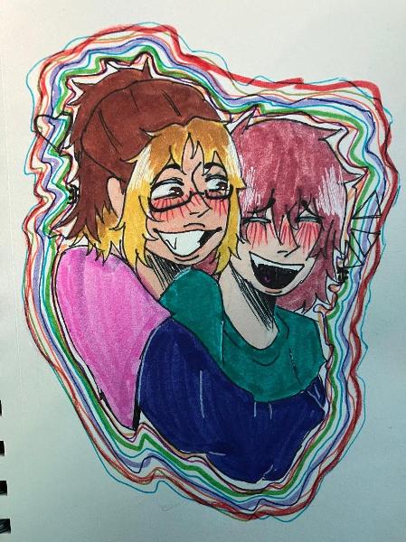 <c:out value='drawing of me n toby irl!'/>