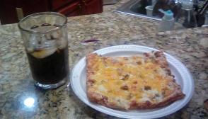 Ah... Nothing good like a pizza and cola for lunch... XD