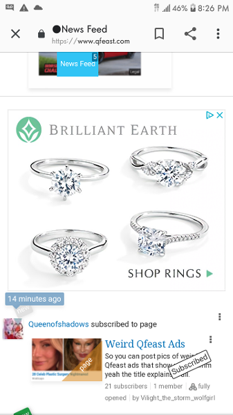 <c:out value='Within a span of 15 minutes, I get 3 different wedding ring ads'/>