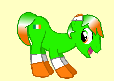 Ireland's Flag in pony form