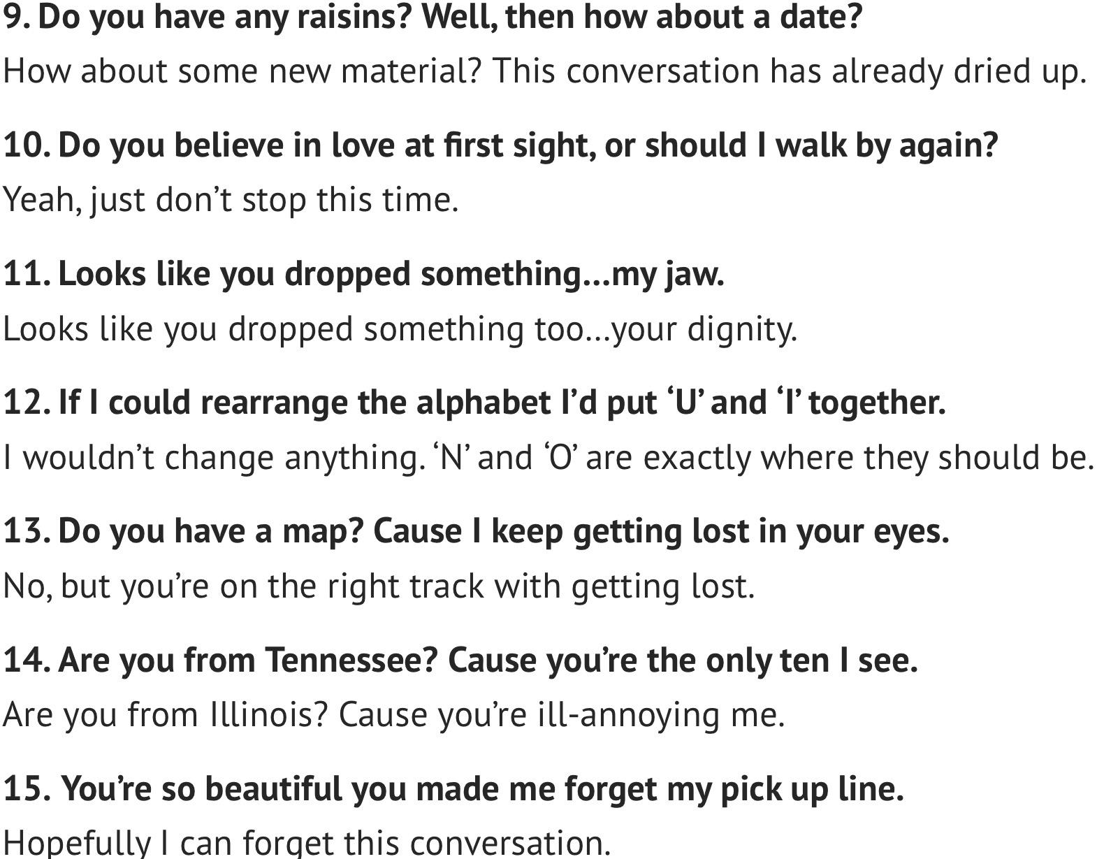 anti pick up lines