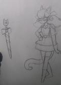 Took a small break and made an AU design for Mad Mew Mew