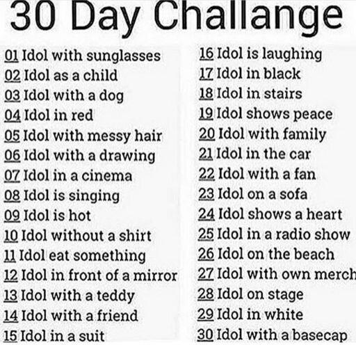 <c:out value='My First 30 Day Challenge (Idol)'/>