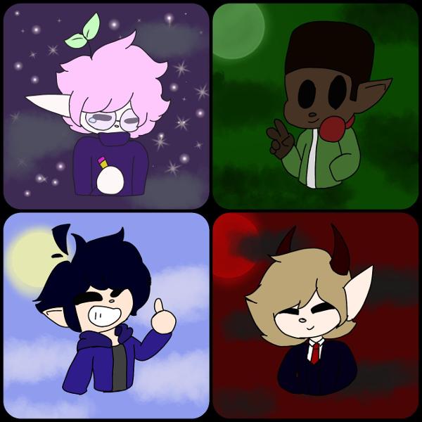<c:out value='Totally did not draw my pals and I as elves'/>