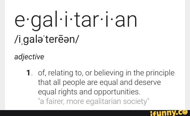 Egalitarian Page! Egalitarian Page!