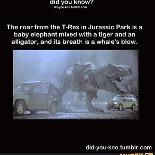 Jurassic park/world facts