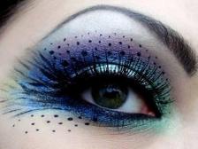 Really cool makeup if you want to be a peacock for Halloween