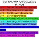 Getting to know you challenge