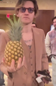 Pineapple seconds before it was confiscated