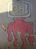 I did this with four pieces of chalk