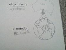 LOOK AT WHAT I DREW IN SPANISH!