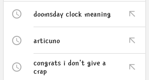 Last 3 things you searched up Last 3 things you searched up