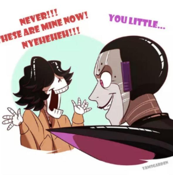 <c:out value='Mettaton's hair pt 2 XD really Papyrus?'/>