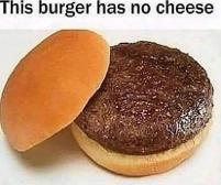 all i can make are burgers with no cheese