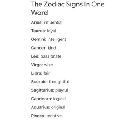 Zodiac signs's Photo