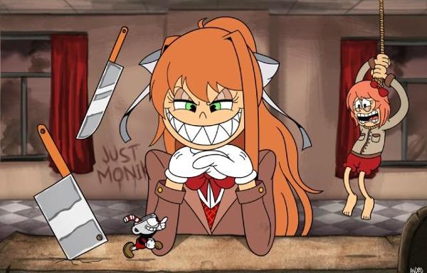<c:out value='Cuphead: don't deal with the literature club'/>