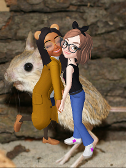 my new aesthetic is putting pictures of tiny mammals in the background of zepeto pics i made so many