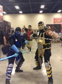 We saw some mortal combat cosplayers