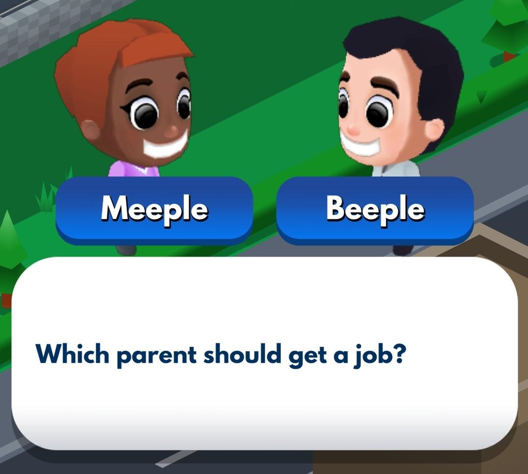 Which parent should get a job?