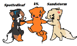 Do you think Firestar should be with Sandstorm or Spottedleaf?