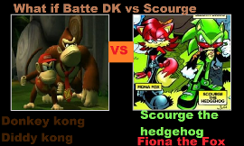 Team fight! Scourge and Fiona vs. Diddy Kong and donkey Kong who will win!