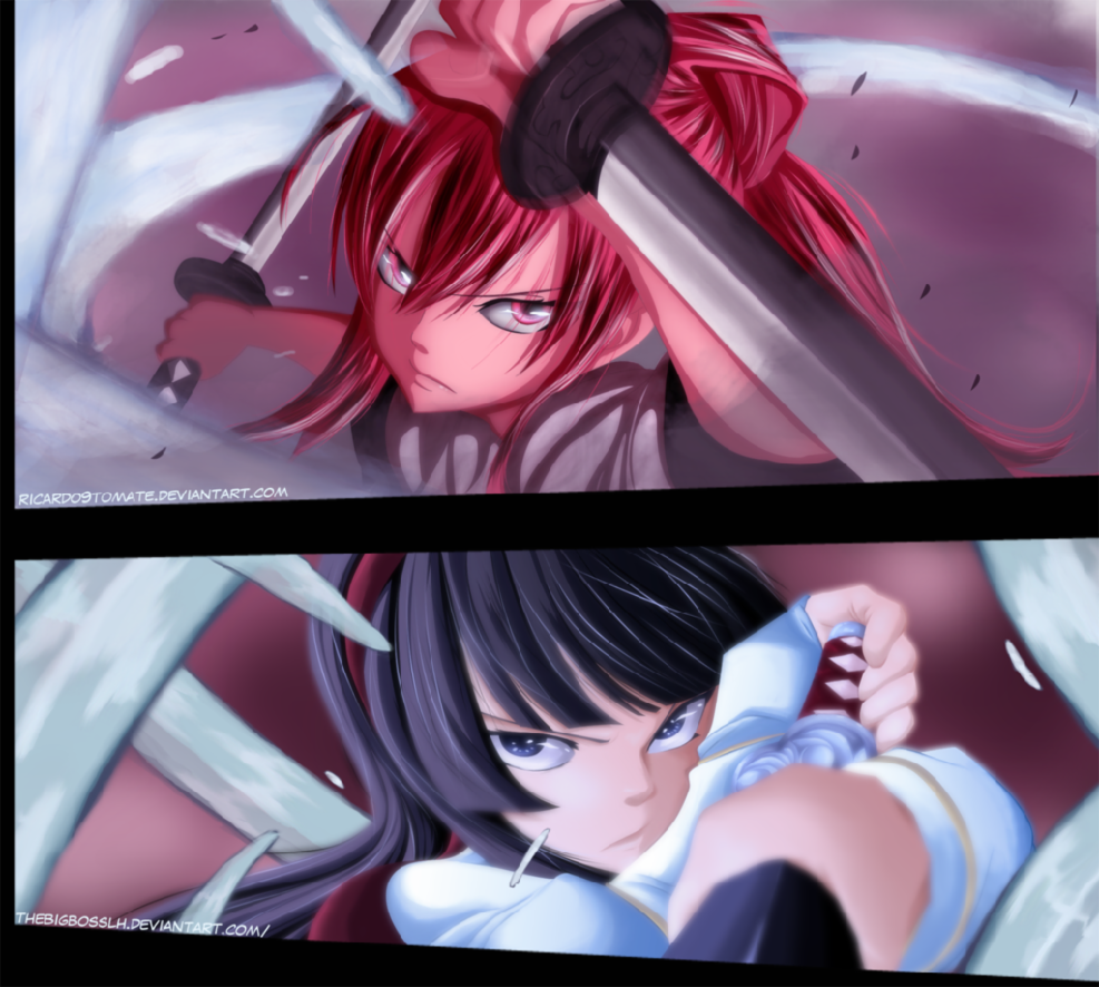 Fairy Tail: Erza vs Kagura