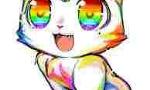 cutest rainbow kitty!