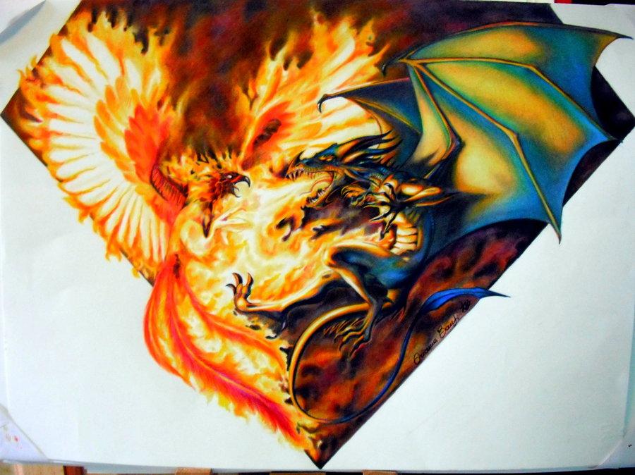 who would win,a Dragon or a Phoenix?