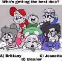Which Chipmunk is getting the best dick?