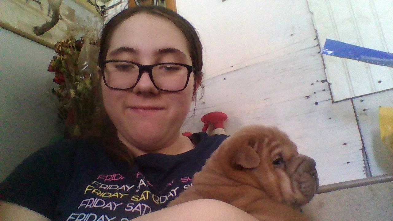 this is me with my puppy cute or no ?