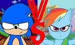 Sonic vs Rainbowdash Speed Test