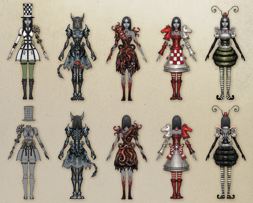 Which outfit from American Mcgee's Alice do you like more? (DLC Set) Which outfit from American Mcgee's Alice do you like more? (DLC Set)