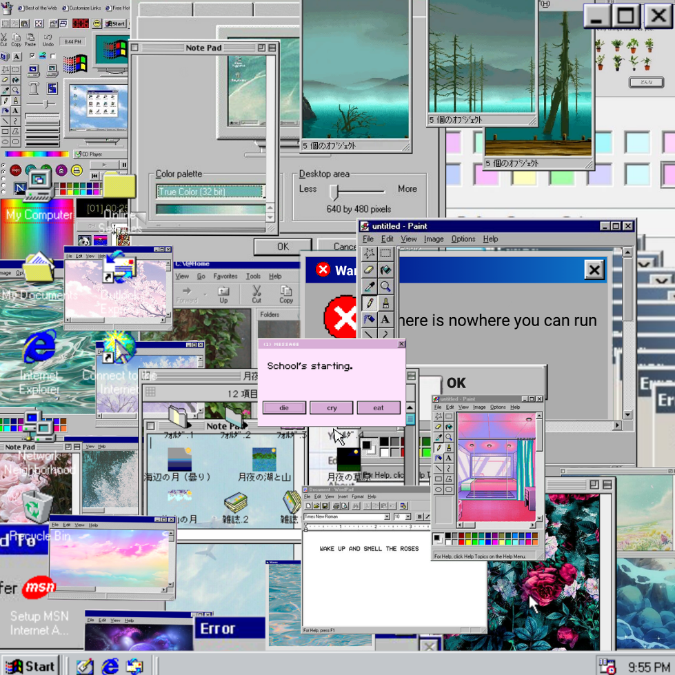 Windows paint or Windows vaporwave aesthetic? - Poll