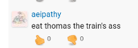 How do I eat Thomas the train's caboose?