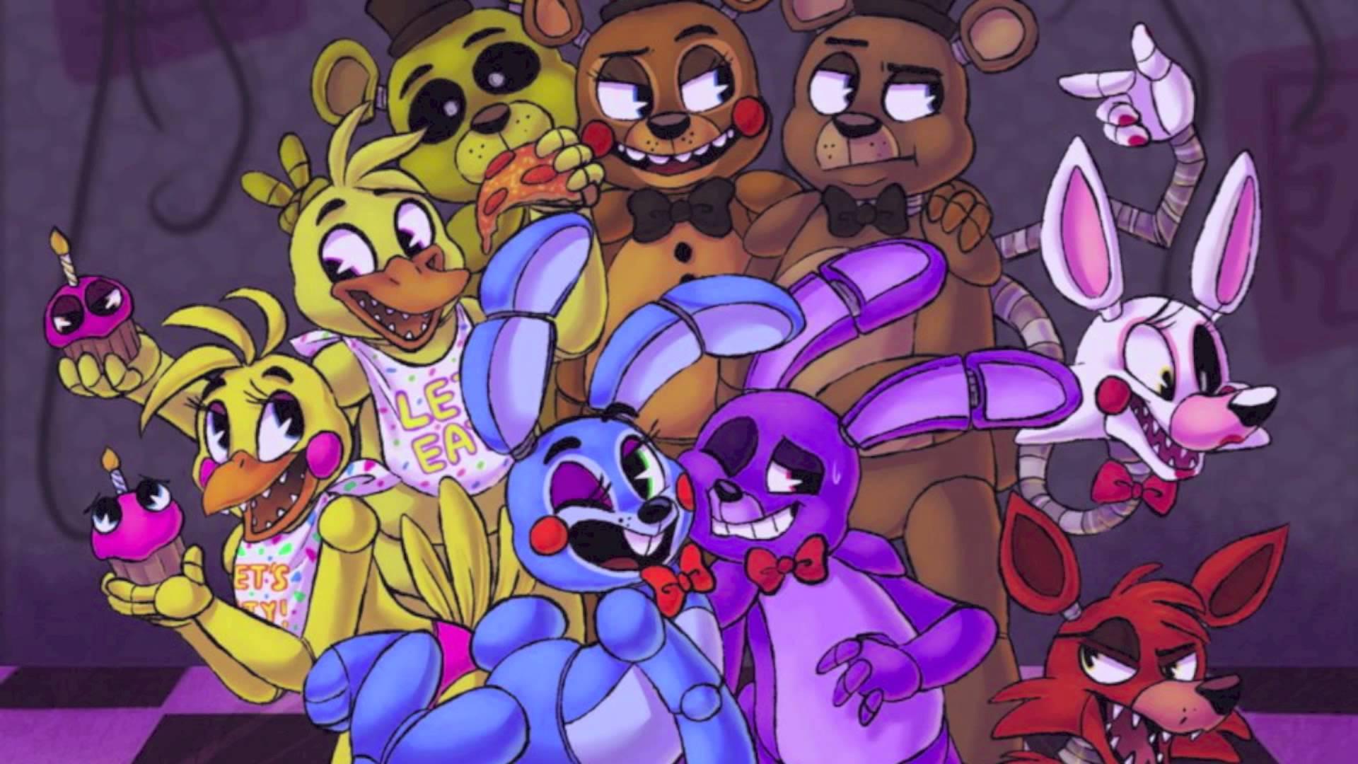 Fnafs ru. Фредди Бонни чика. Фредди Бонни чика Фокси. Нафнаф 3. Five Nights at Freddy's АНИМАТРОНИКИ.